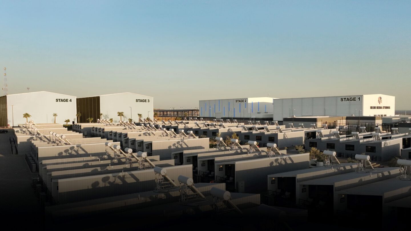 Outside the Media Village